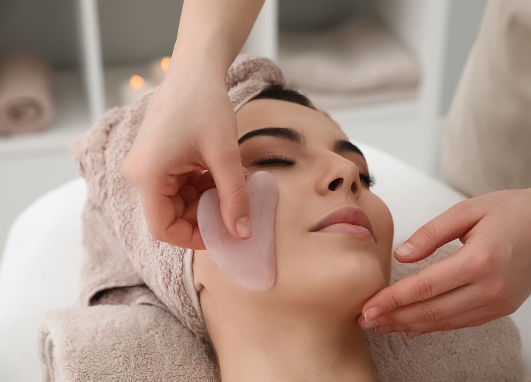 Gua sha helps with pain, inflammation, and immune support. Gua sha is a hands-on medical treatment that has been used throughout Asia for centuries.